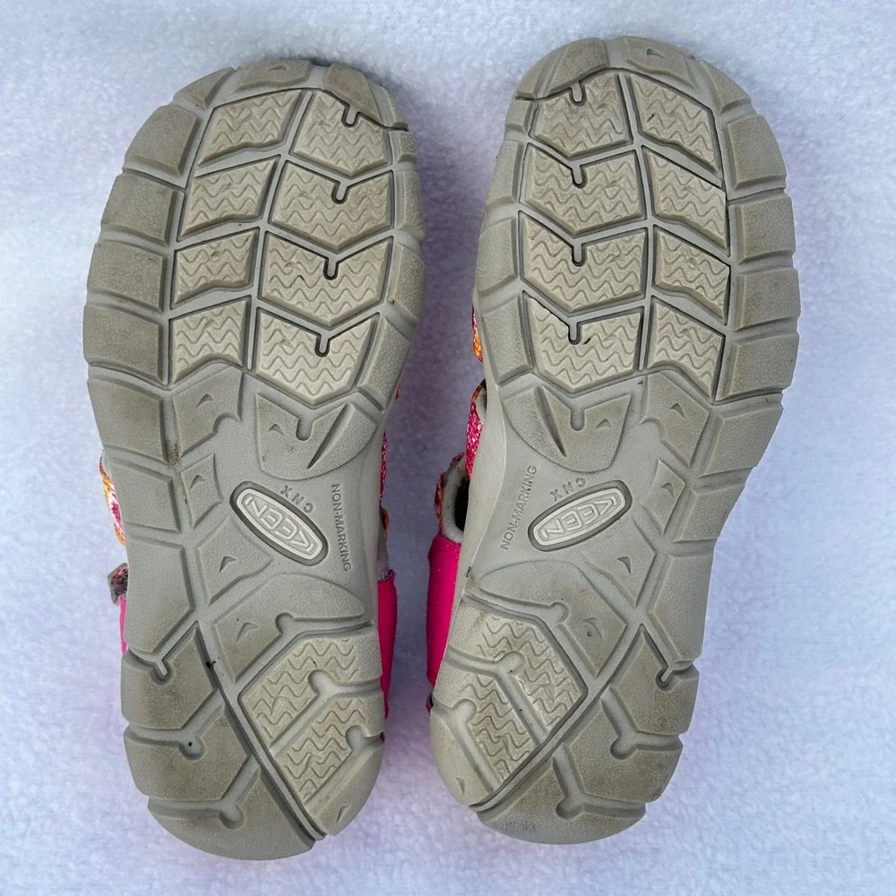 Keen Seacamp II CNX Sandals Kids Size 13 Pink Yellow Tie Dye Sport Water Shoes - Picture 12 of 12